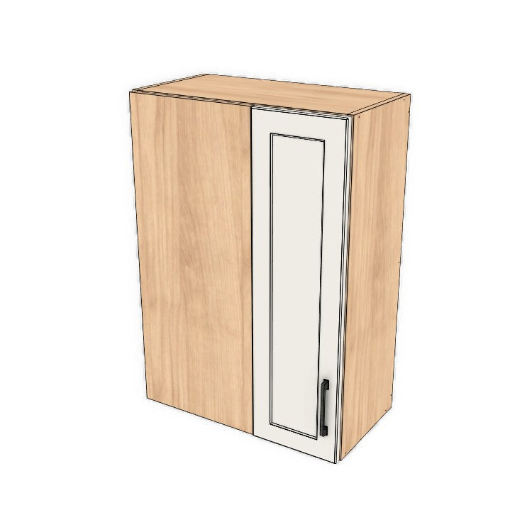24" Wide 34" High Blind Corner Wall Cabinet - Door on Right/Left Side - (Ply Wood Boxes - Painted Doors)
