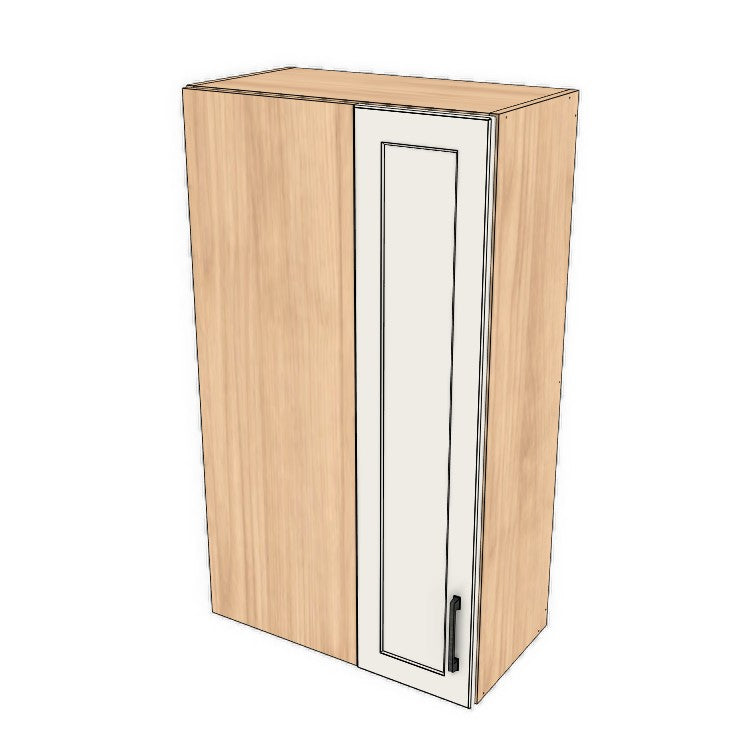 24" Wide 42" High Blind Corner Wall Cabinet - Door on Right/Left Side - (Ply Wood Boxes - Painted Doors)