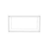 24" Wide x 12" High Wall Cabinet - (White Cabinet Boxes - Thermofoil Doors)