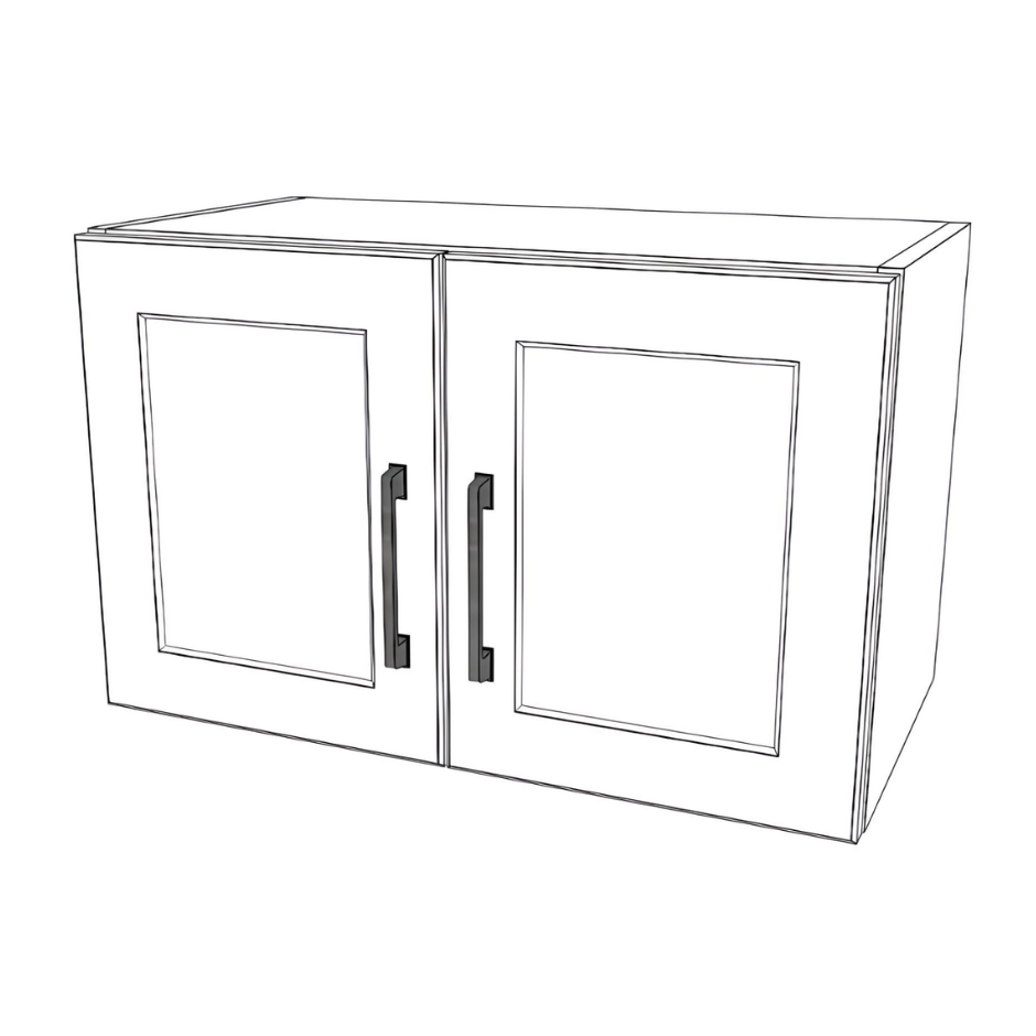 24" Wide x 15" High x 24" Deep  Stove/fridge Cabinet - (White Cabinet Boxes - Thermofoil Doors)