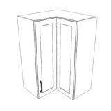 24x24" Wide x 36" High Corner Wall Cabinet - (White Cabinet Boxes - Thermofoil Doors)