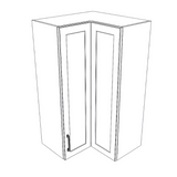 24x24" Wide x 42" High Corner Wall Cabinet - (White Cabinet Boxes - Thermofoil Doors)