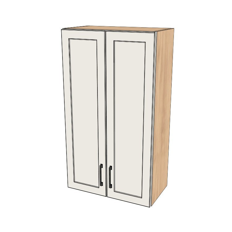 24" Wide x 42" High Wall Cabinet - (Ply Wood Boxes - Thermofoil Doors)