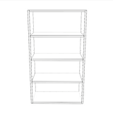 24" Wide x 42" High Wall Cabinet - (White Cabinet Boxes - Painted Doors)