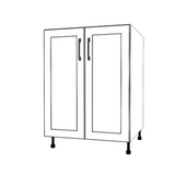 25" Wide Base Cabinet - (White Cabinet Boxes - Thermofoil Doors)