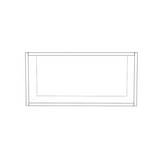 25" Wide x 12" High Wall Cabinet - (White Cabinet Boxes - Thermofoil Doors)