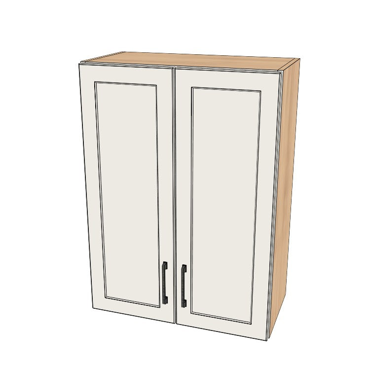 25" Wide x 34" High Wall Cabinet - (Ply Wood Boxes - Thermofoil Doors)