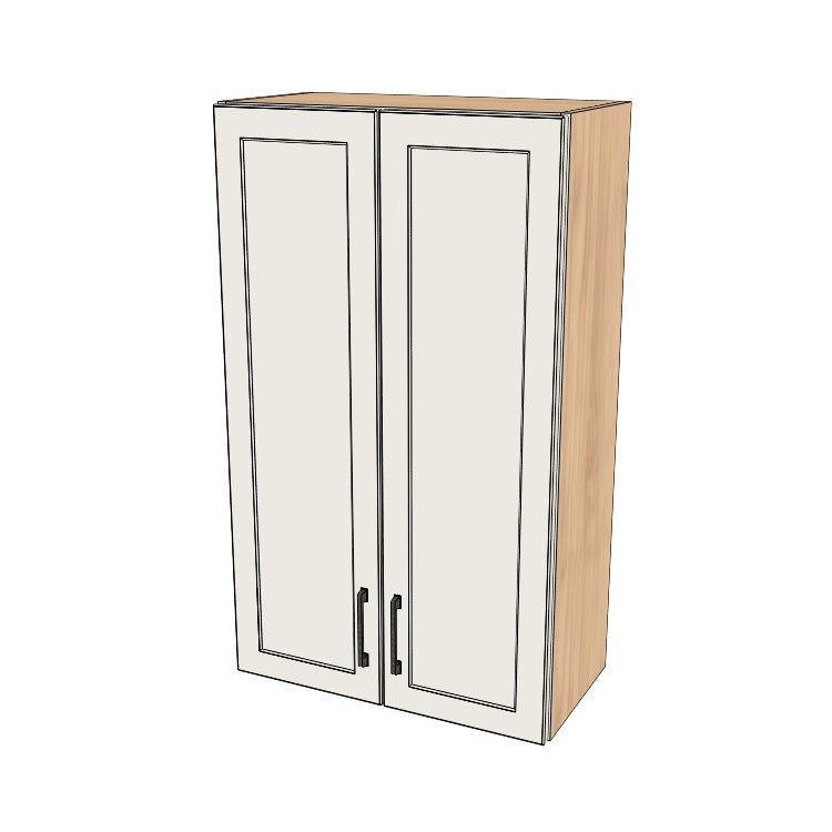 25" Wide x 42" High Wall Cabinet - (Ply Wood Boxes - Thermofoil Doors)