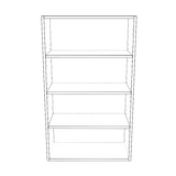 25" Wide x 42" High Wall Cabinet - (White Cabinet Boxes - Thermofoil Doors)