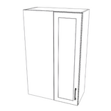 26" Wide 42" High Blind Corner Wall Cabinet - Door on Right/Left Side - (White Cabinet Boxes - Thermofoil Doors)