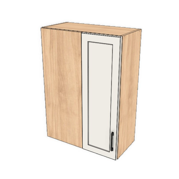 26" Wide 36" High Blind Corner Wall Cabinet - Door on Right/Left Side - (Ply Wood Boxes - Painted Doors)