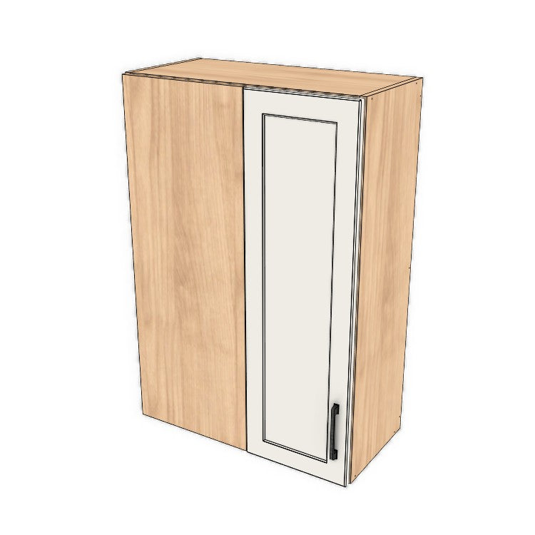 26" Wide 38" High Blind Corner Wall Cabinet - Door on Right/Left Side - (Ply Wood Boxes - Painted Doors)