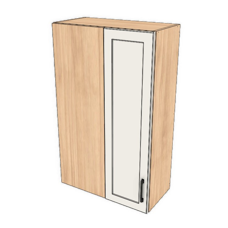 26" Wide 42" High Blind Corner Wall Cabinet - Door on Right/Left Side - (Ply Wood Boxes - Painted Doors)