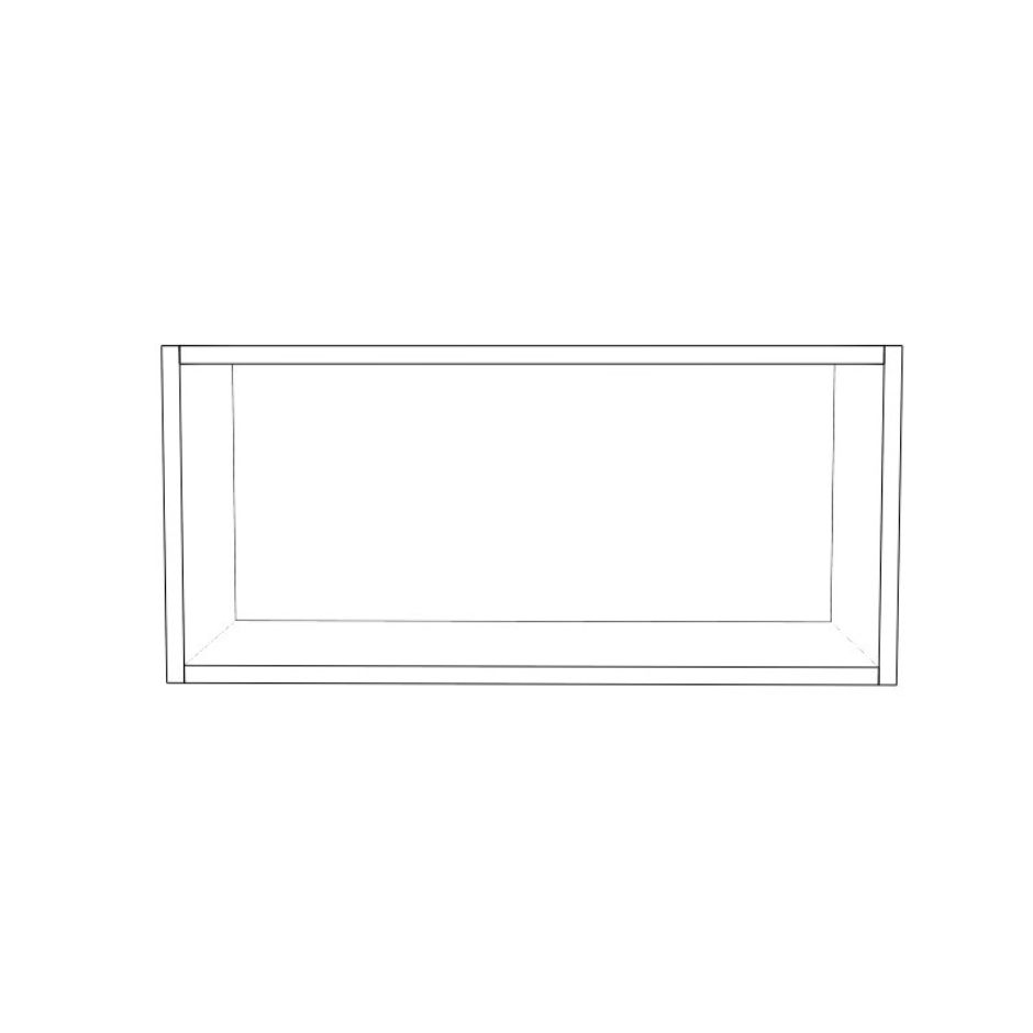 26" Wide x 12" High Wall Cabinet - (White Cabinet Boxes - Thermofoil Doors)