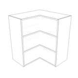 26x26" Wide x 30" High Corner Wall Cabinet - (White Cabinet Boxes - Thermofoil Doors)