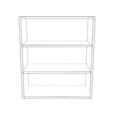 26" Wide x 30" High Wall Cabinet - (White Cabinet Boxes - Thermofoil Doors)