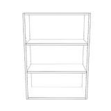 26" Wide x 36" High Wall Cabinet - (White Cabinet Boxes - Thermofoil Doors)