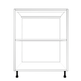 27" Wide Base Cabinet - (White Cabinet Boxes - Thermofoil Doors)
