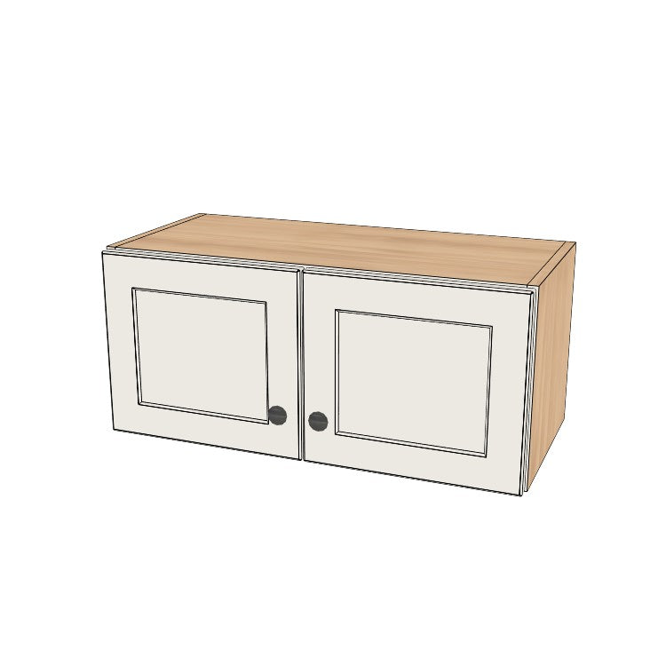 27" Wide x 12" High Wall Cabinet - (Ply Wood Boxes - Thermofoil Doors)