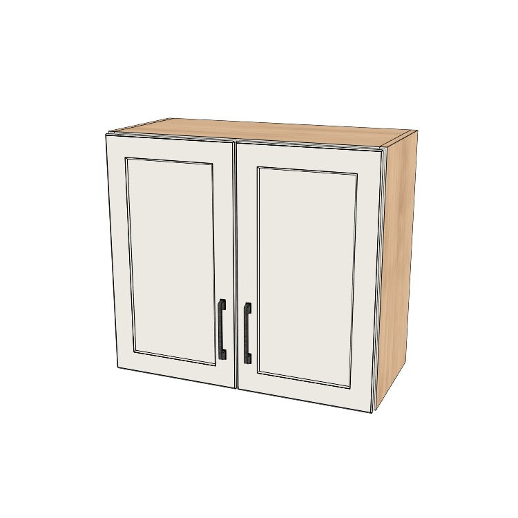 27" Wide x 24" High Wall Cabinet - (Ply Wood Boxes - Thermofoil Doors)
