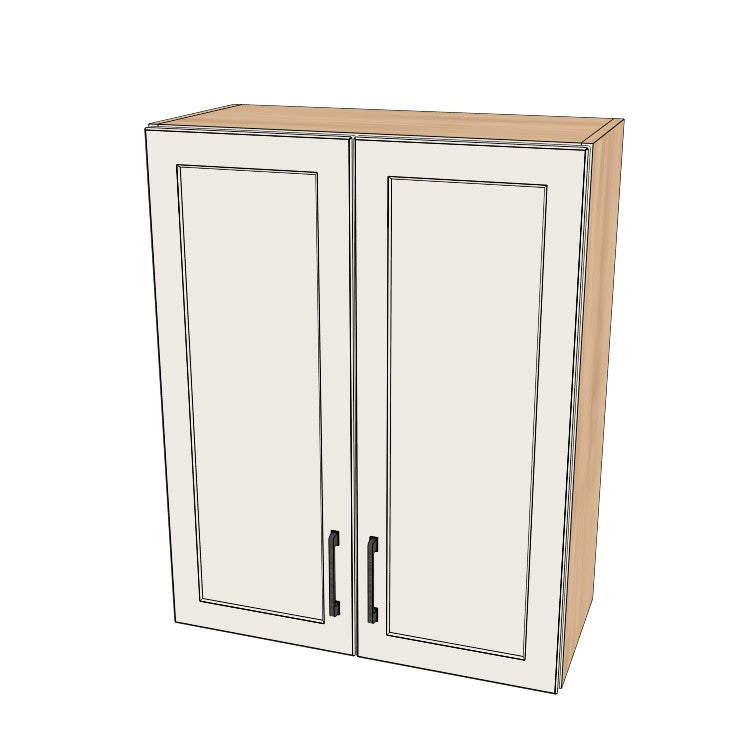 27" Wide x 34" High Wall Cabinet - (Ply Wood Boxes - Thermofoil Doors)