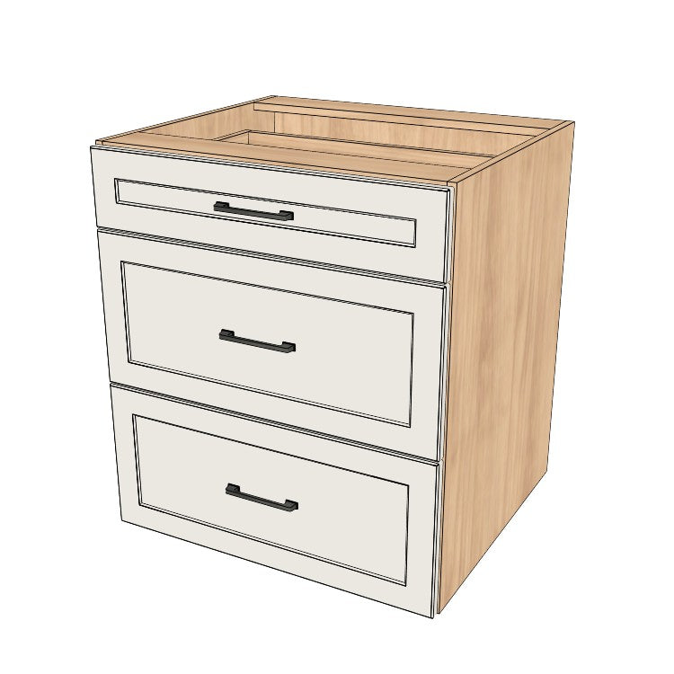 28" Wide Drawer Cabinet - (Ply Wood Boxes - Thermofoil Doors)