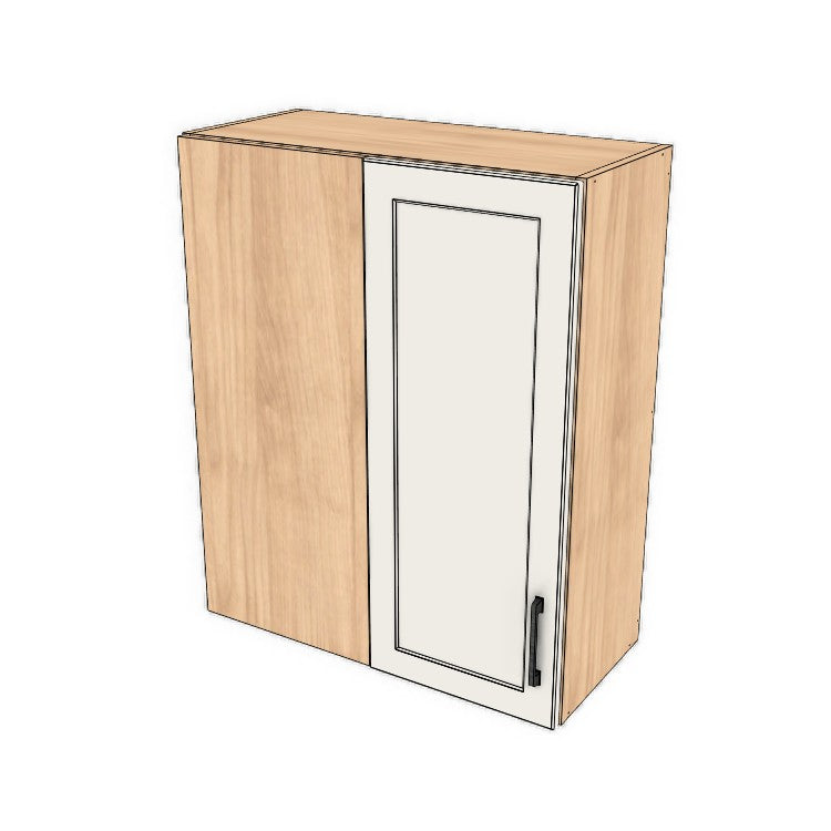 28" Wide 34" High Blind Corner Wall Cabinet - Door on Right/Left Side - (Ply Wood Boxes - Painted Doors)