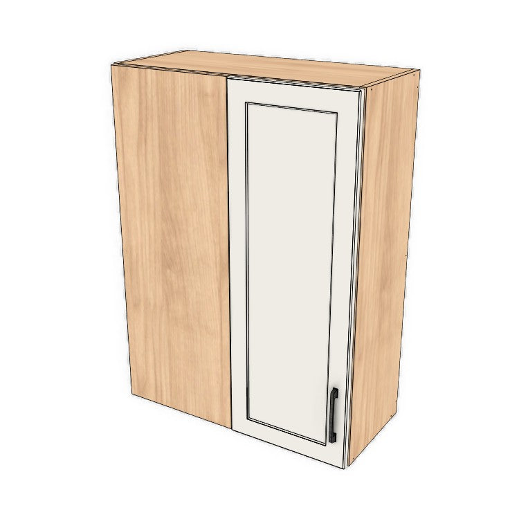 28" Wide 38" High Blind Corner Wall Cabinet - Door on Right/Left Side - (Ply Wood Boxes - Painted Doors)