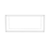 28" Wide x 12" High Wall Cabinet - (White Cabinet Boxes - Thermofoil Doors)