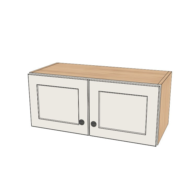 28" Wide x 12" High Wall Cabinet - (Ply Wood Boxes - Thermofoil Doors)