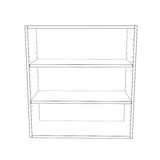 28" Wide x 30" High Wall Cabinet - (White Cabinet Boxes - Thermofoil Doors)