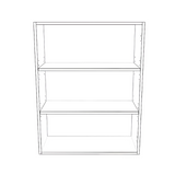 28" Wide x 36" High Wall Cabinet - (White Cabinet Boxes - Thermofoil Doors)