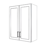 28" Wide x 36" High Wall Cabinet - (White Cabinet Boxes - Thermofoil Doors)