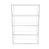 28" Wide x 42" High Wall Cabinet - (White Cabinet Boxes - Thermofoil Doors)