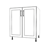 29" Wide Base Cabinet - (White Cabinet Boxes - Thermofoil Doors)