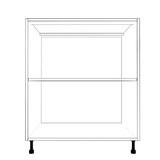 29" Wide Base Cabinet - (White Cabinet Boxes - Thermofoil Doors)