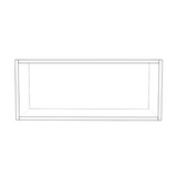 29" Wide x 12" High Wall Cabinet - (White Cabinet Boxes - Thermofoil Doors)