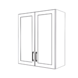 29" Wide x 34" High Wall Cabinet - (White Cabinet Boxes - Thermofoil Doors)
