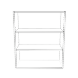 29" Wide x 34" High Wall Cabinet - (White Cabinet Boxes - Thermofoil Doors)