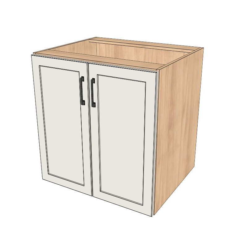 30" Wide Base Cabinet - (Ply Wood Boxes - Painted Doors)
