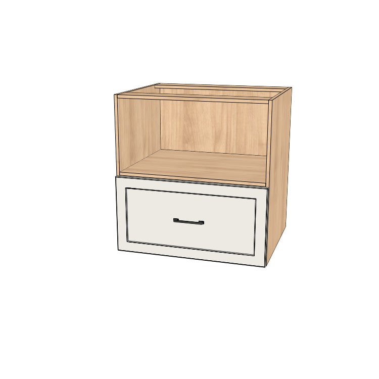 30" Wide Base Microwave Cabinet  - (Ply Wood Boxes - Thermofoil Doors)