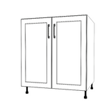 30" Wide Base Cabinet - (White Cabinet Boxes - Thermofoil Doors)