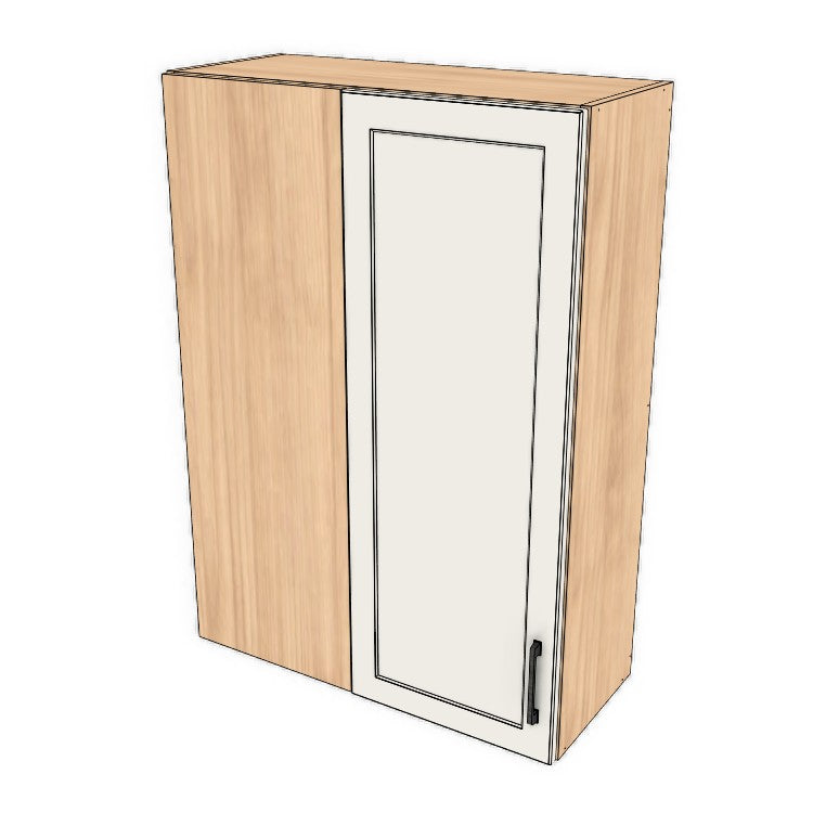 30" Wide 42" High Blind Corner Wall Cabinet - Door on Right/Left Side - (Ply Wood Boxes - Thermofoil Doors)
