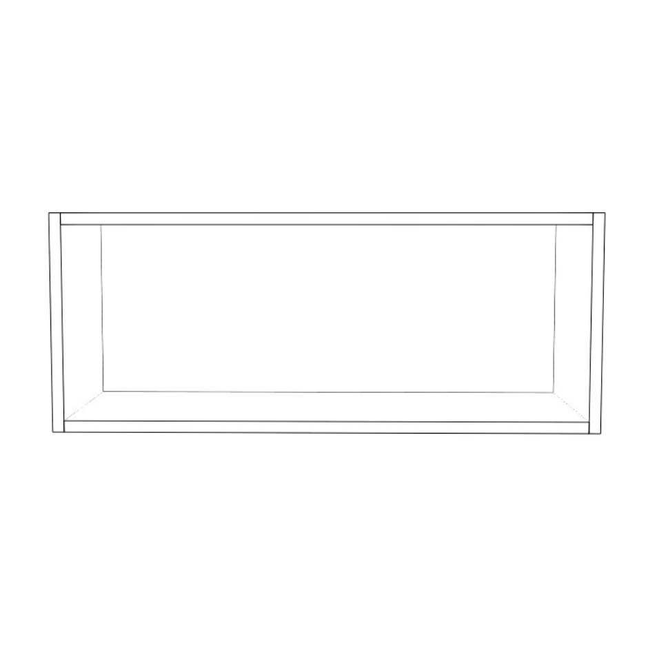 30" Wide x 12" High Wall Cabinet - (White Cabinet Boxes - Thermofoil Doors)