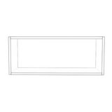 30" Wide x 12" High Wall Cabinet - (White Cabinet Boxes - Thermofoil Doors)
