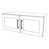30" Wide x 12" High Stove/fridge Cabinet - (White Cabinet Boxes - Thermofoil Doors)
