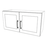 30" Wide x 15" High Stove/fridge Cabinet - (White Cabinet Boxes - Thermofoil Doors)