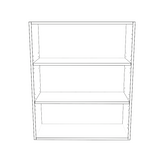 30" Wide x 36" High Wall Cabinet - (White Cabinet Boxes - Painted Doors)