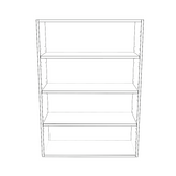 30" Wide x 42" High Wall Cabinet - (White Cabinet Boxes - Thermofoil Doors)