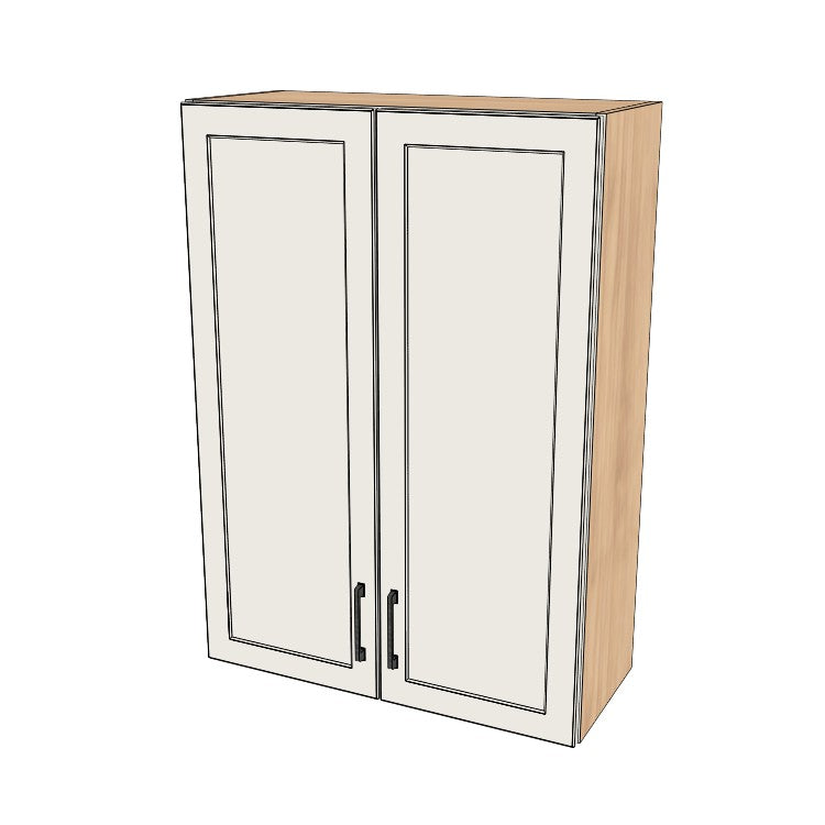 30" Wide x 42" High Wall Cabinet - (Ply Wood Boxes - Thermofoil Doors)
